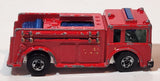 1982 Hot Wheels Fire Eater Red Fire Truck Die Cast Toy Car Vehicle - BW - Blue Lights