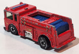 1982 Hot Wheels Fire Eater Red Fire Truck Die Cast Toy Car Vehicle - BW - Blue Lights