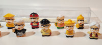 KFC Colonel Sanders Around The World 2" Tall Rubber Toy Figures Set of 10