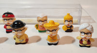 KFC Colonel Sanders Around The World 2" Tall Rubber Toy Figures Set of 10