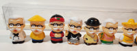 KFC Colonel Sanders Around The World 2" Tall Rubber Toy Figures Set of 10