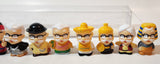 KFC Colonel Sanders Around The World 2" Tall Rubber Toy Figures Set of 10