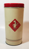 Vintage Bolletje Dutch Biscuits Container 9" Tall Cylindrical Tin Metal Canister