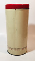 Vintage Bolletje Dutch Biscuits Container 9" Tall Cylindrical Tin Metal Canister