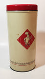 Vintage Bolletje Dutch Biscuits Container 9" Tall Cylindrical Tin Metal Canister