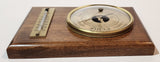 Vintage Adorna Barometer Thermometer 5" x 7" Wood Wall Weather Station Made in France