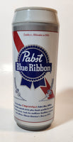 Pabst Blue Ribbon 7" Tall Beer Can Shaped Plastic Thermos Drinking Cup