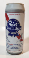 Pabst Blue Ribbon 7" Tall Beer Can Shaped Plastic Thermos Drinking Cup