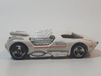 2002 Hot Wheels Crash Curve Maelstrom White Die Cast Toy Car Vehicle
