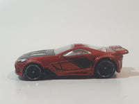 2010 Hot Wheels HW Premiere Scorcher Metalflake Dark Red Orange Die Cast Toy Car Vehicle