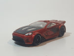 2010 Hot Wheels HW Premiere Scorcher Metalflake Dark Red Orange Die Cast Toy Car Vehicle