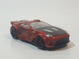 2010 Hot Wheels HW Premiere Scorcher Metalflake Dark Red Orange Die Cast Toy Car Vehicle