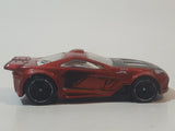 2010 Hot Wheels HW Premiere Scorcher Metalflake Dark Red Orange Die Cast Toy Car Vehicle