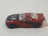 2010 Hot Wheels HW Premiere Scorcher Metalflake Dark Red Orange Die Cast Toy Car Vehicle