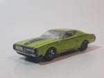 2010 Hot Wheels '71 Dodge Charger Lime Green Die Cast Toy Muscle Car Vehicle