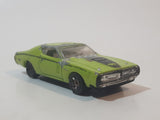 2010 Hot Wheels '71 Dodge Charger Lime Green Die Cast Toy Muscle Car Vehicle