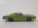 2010 Hot Wheels '71 Dodge Charger Lime Green Die Cast Toy Muscle Car Vehicle