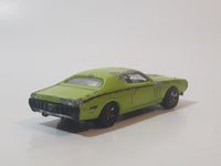 2010 Hot Wheels '71 Dodge Charger Lime Green Die Cast Toy Muscle Car Vehicle