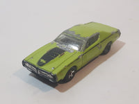 2010 Hot Wheels '71 Dodge Charger Lime Green Die Cast Toy Muscle Car Vehicle