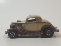 2008 Hot Wheels Since '68: Hot Rods 3-Window '34 Gold and Brown Die Cast Toy Car Hot Rod Vehicle