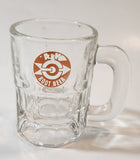 Vintage A & W Miniature 3 1/4" Tall Heavy Glass Root Beer Mug