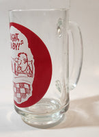 Rare Vintage 1968 Giftcraft 'Night, Baby! Bowling Themed 6" Tall Glass Mug Cup