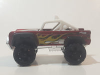 2016 Hot Wheels HW Daredevils Custom Ford Bronco Dark Red Die Cast Toy Car Vehicle