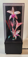 Vintage Fiber Optics Windup Musical Box Fiber Optics Flower Light 14" Tall