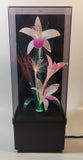 Vintage Fiber Optics Windup Musical Box Fiber Optics Flower Light 14" Tall