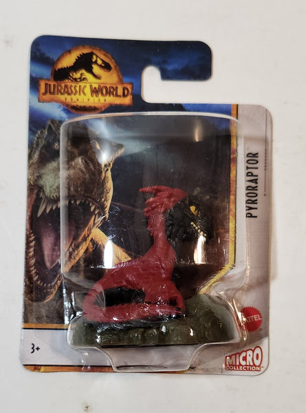 2022 Mattel Micro Collection Jurassic World Dominion Pyroraptor 2" Tall Toy Figure New in Package