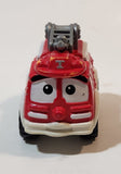 2004 Maisto Hasbro Tonka Lil Chuck & Friends Fire Ladder Truck Red and White Die Cast Toy Car Vehicle