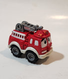 2004 Maisto Hasbro Tonka Lil Chuck & Friends Fire Ladder Truck Red and White Die Cast Toy Car Vehicle