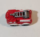 2004 Maisto Hasbro Tonka Lil Chuck & Friends Fire Ladder Truck Red and White Die Cast Toy Car Vehicle