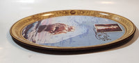 Vintage 1978 Coca Cola Captain James Cook Bicentennial 1778-1978 Oval 10 1/2" x 12 3/4" Metal Beverage Serving Tray