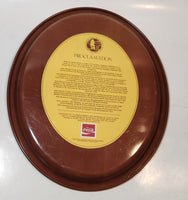 Vintage 1978 Coca Cola Captain James Cook Bicentennial 1778-1978 Oval 10 1/2" x 12 3/4" Metal Beverage Serving Tray