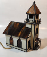 Church Chapel Building Shaped Stained Glass Lamp