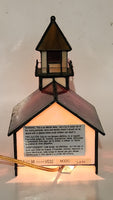 Church Chapel Building Shaped Stained Glass Lamp