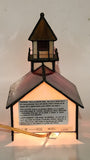 Church Chapel Building Shaped Stained Glass Lamp