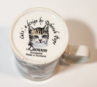 Dunoon Stoneware Cats' 4 1/4" Tall Coffee Mug Cup