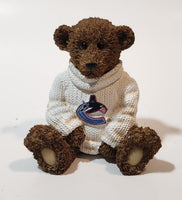 NHL Ice Hockey Limited Edition Vancouver Canucks Sports Team Resin Bear Decorative Ornament Collectible