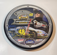 2006 HGL Wincraft NASCAR Nextel Cup Series Jimmie Johnson #48 Lowe's Racing Team 12 1/2" Wall Clock