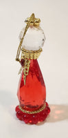 Red January Angel Birth Stone Hanging Christmas Tree Ornament