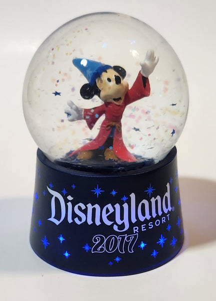 2017 Disneyland Resort Mickey Mouse Light Up 3 3/4" Tall Snow Globe