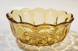 Vintage Anchor Hocking Fairfield Gold Amber Salad Bowl Dish