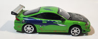 2002 Revell Universal Studios The Fast and The Furious Brian's 1995 Mitsubishi Eclipse Green 1:25 Scale Die Cast Toy Car Vehicle with Opening Hood