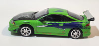 2002 Revell Universal Studios The Fast and The Furious Brian's 1995 Mitsubishi Eclipse Green 1:25 Scale Die Cast Toy Car Vehicle with Opening Hood