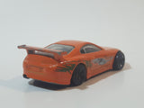 2013 Hot Wheels HW City Street Power Toyota Supra Orange Die Cast Toy Car Vehicle