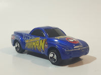 2002 Maisto Marvel Comics The Amazing Spider-Man 2000 Chevrolet SSR Truck Blue Die Cast Toy Car Vehicle