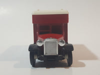 1980s Lledo Promotional Model 1934 Dennis Van Truck Air Canada Red Die Cast Toy Car Vehicle