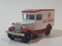 1980s Lledo Promotional Model 1934 Ford Model A Delivery Van Truck Air Canada Red Die Cast Toy Car Vehicle